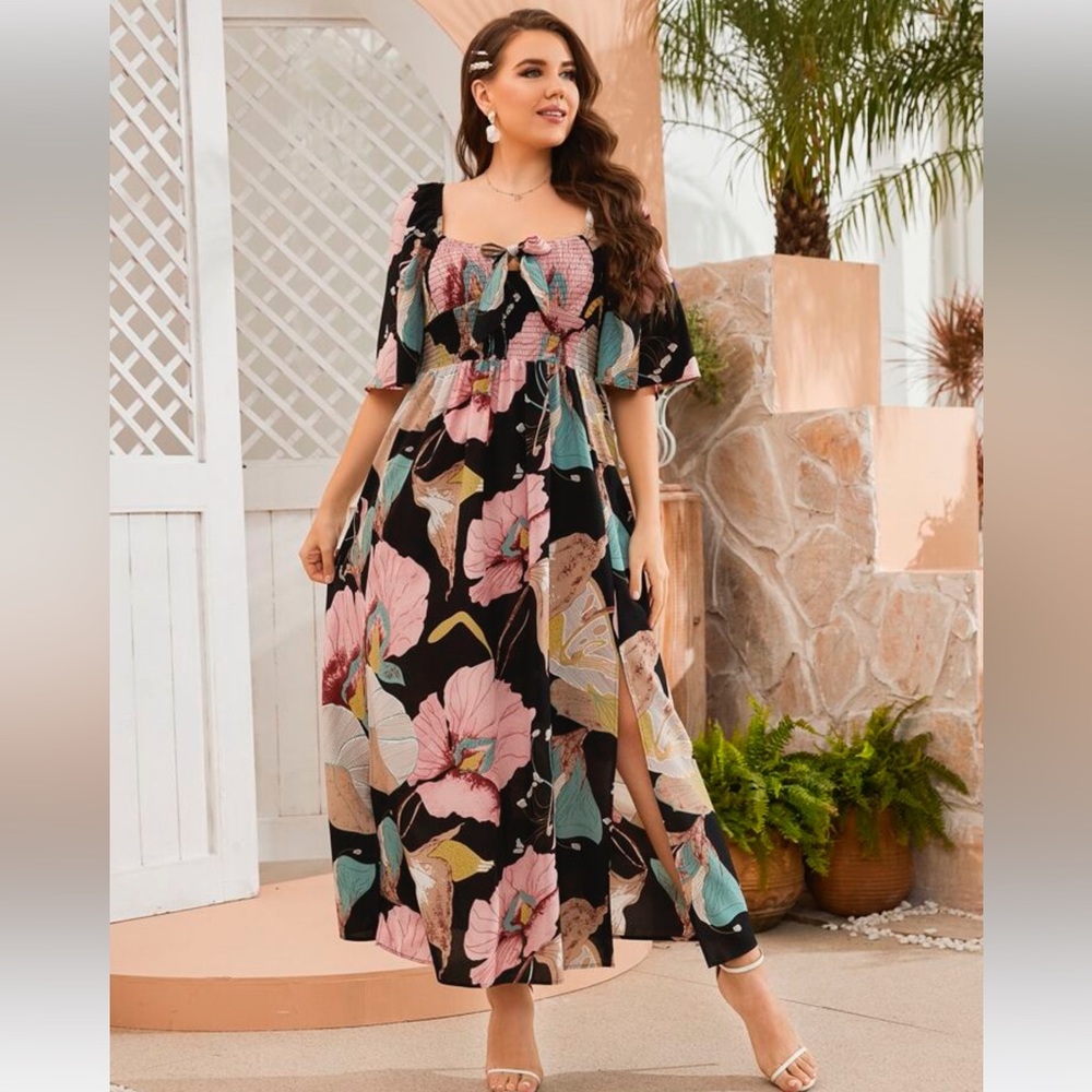 Shein floral dress size 20